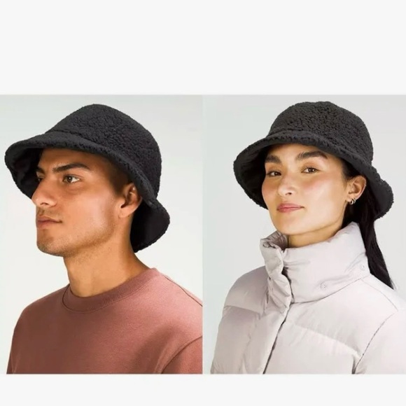 Lululemon Unisex Textured Fleece
Bucket Hat In Black Size S/M, black main image 4
